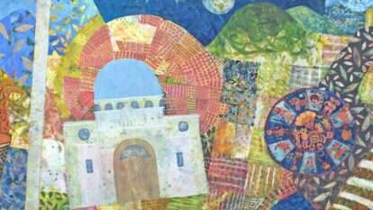 חנן מזל, פרט מציור "דממה ביזרעאל", 2017 . הוצג בתערוכה "מולדת יחפה" בגלריה "קול האות", ירושלים