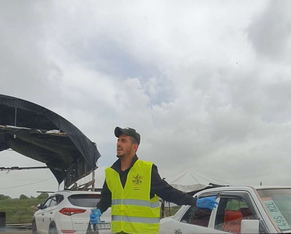 נציגי הרש"פ בכביש 55, השבוע. | אסף גבור