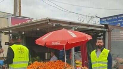 נציגי הרש"פ בכביש 55, השבוע. | אסף גבור