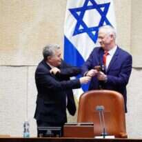 גנץ ופרץ בכנסת. | עדינה ולמן, דוברות הכנסת