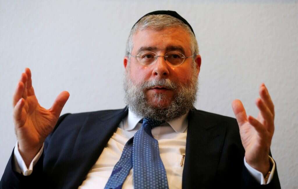 הרב פנחס גולדשמיט, נשיא ועידת רבני אירופה. | רויטרס