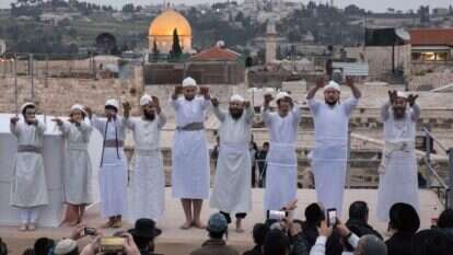 תרגול הקרבת קורבן פסח, 2019. | פלאש 90