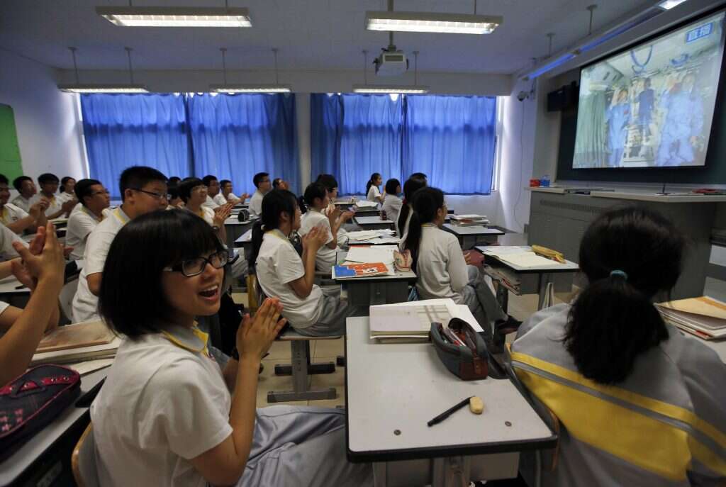 שיעור פיזיקה בסין. | EPA