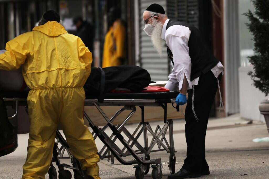 בית לוויות בבורו פארק, ברוקלין. | AFP