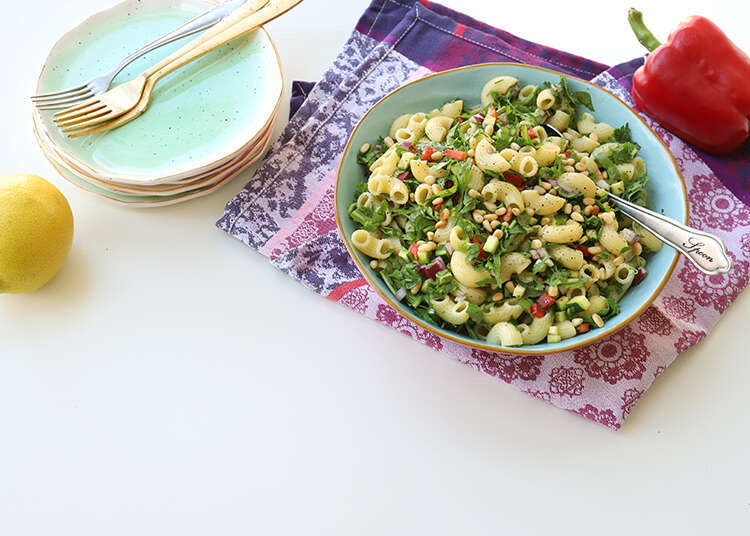 סלט טאבולה פסטה. | אפרת ליכטנשטט