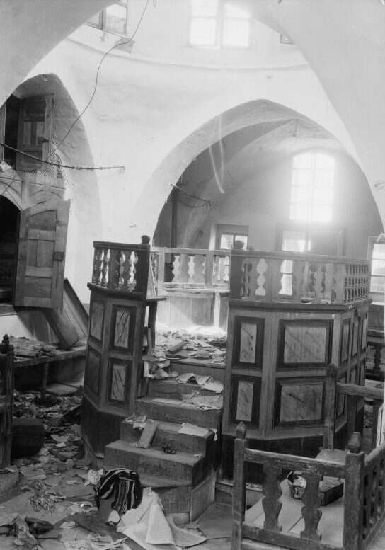 מאורעות תרפ"ט בחברון. | באדיבות ספריית הקונגרס האמריקני