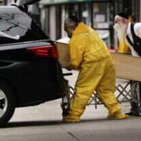 בית העלמין בורו פארק, ברוקלין, ניו יורק, אפריל 2020. | גטי אימג'ס