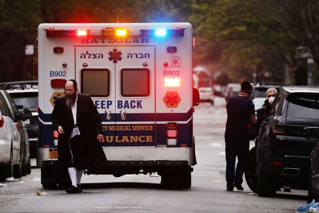 שכונת בורו פארק, אפריל 2020. | AFP