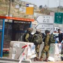 זירת הפיגוע שבו נרצח אביתר בורובסקי, צומת תפוח, 2013. | פלאש 90