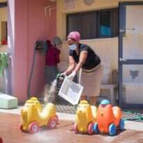 מתכוננים לחזרה לגנים ולמעונות. | יוסי זליגר, פלאש 90