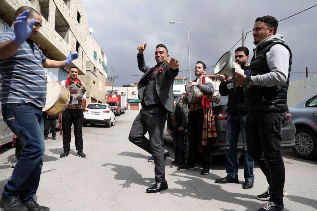 חתן פלסטיני בחברון. | EPA