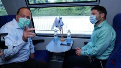 שר התחבורה בצלאל סמוטריץ' ומנכ"ל רכבת ישראל מיכה קייסטנר חונכים את קו ירושלים-תל אביב סבידור מרכז. | cloudview שבתאי טל שר התחבורה בצלאל סמוטריץ' ומנכ"ל רכבת ישראל מיכה קייסטנר חונכים את קו ירושלים-תל אביב סבידור מרכז. | cloudview שבתאי טל