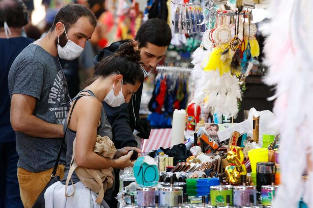 שוק הכרמל תחת הגבלות הקורונה. אילוסטרציה. | AFP