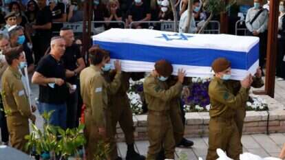 הלווייתו של רס"ל עמית בן יגאל ז"ל. | AFP