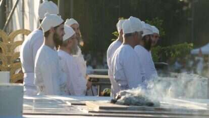 תרגול הקרבת קורבן פסח. | דויד מיכאל כהן/TPS