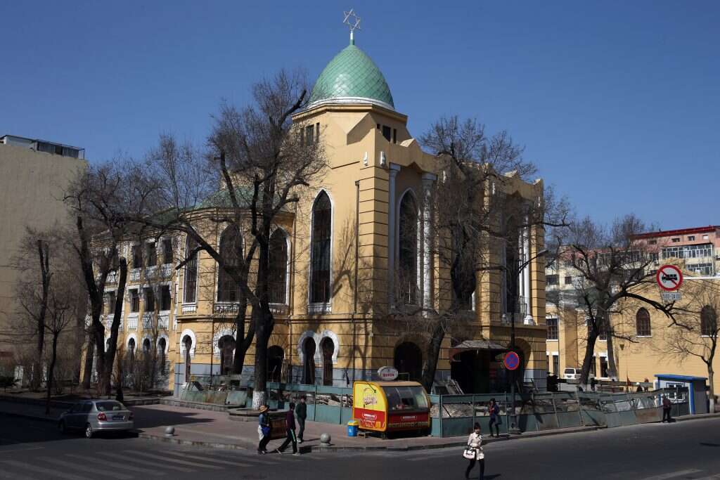 מהקהילה המפוארת נותרו רק זיכרונות. מבנה בית הכנסת בחרבין, היום. | גטי אימג'ס