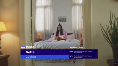 נטע ברזילי במשדר האירוויזיון. | מסך מערוץ האירוויזיון ביוטיוב נטע ברזילי במשדר האירוויזיון. | מסך מערוץ האירוויזיון ביוטיוב