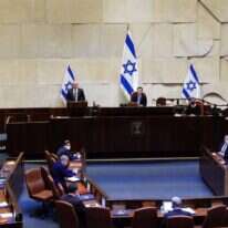 יו"ר כחול לבן בני גנץ נואם בדיון על הקמת הממשלה ה-35. | דוברות הכנסת/עדינה ולמן