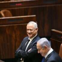 הייתה תמימות דעים. נתניהו וגנץ. | דוברות הכנסת, עמוס בן גרשום