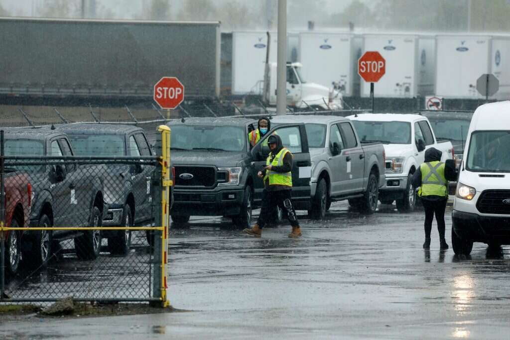 מפעל ייצור רכבים של פורד שנפתח מחדש השבוע. | AFP