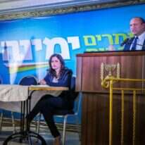 בכירי ימינה במסיבת עיתונאים. | אורן בן־חקון