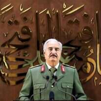 מפקד הצבא הלאומי של לוב, ח'ליפה חפתר. | AFP