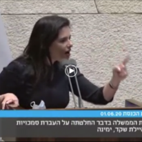 איילת שקד נאום הוועדה למינוי דיינים. | מסך ערוץ הכנסת