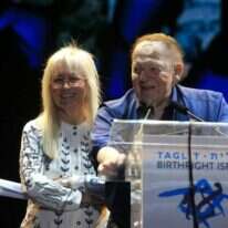 ד"ר מרים ושלדון אדלסון בכנס תגלית בירושלים. | אורן בן חקון