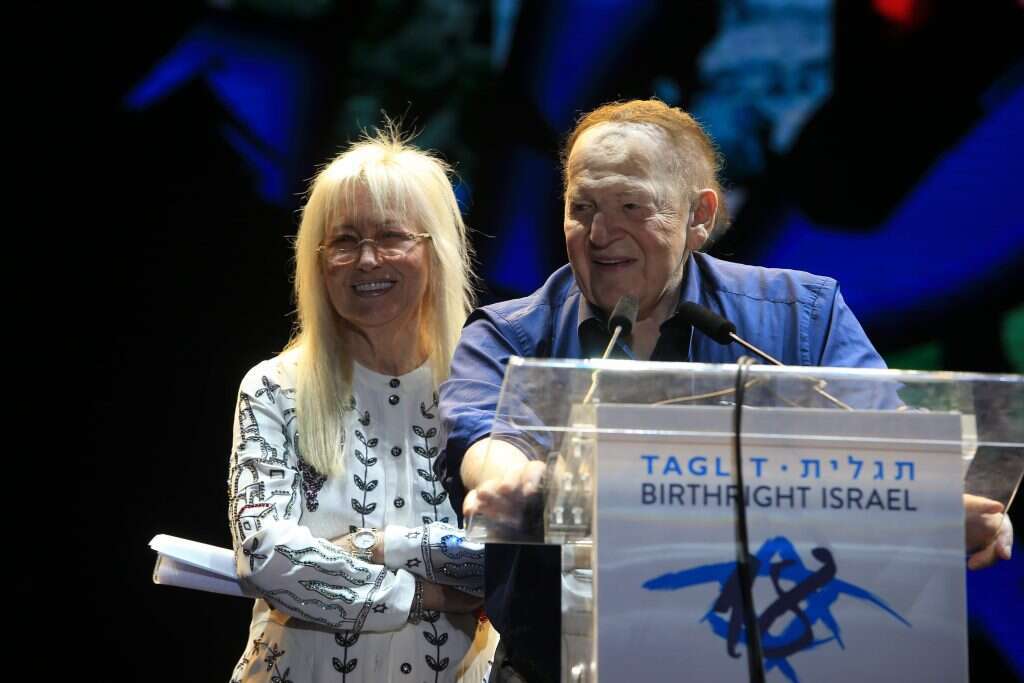 ד"ר מרים ושלדון אדלסון בכנס תגלית בירושלים. | אורן בן חקון