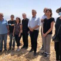 חברי מרצ בסיור מחאה בבקעת הירדן נגד תכנית הריבונות, אתמול