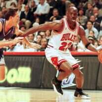 מייקל ג'ורדן במשחק ב-NBA. | AFP