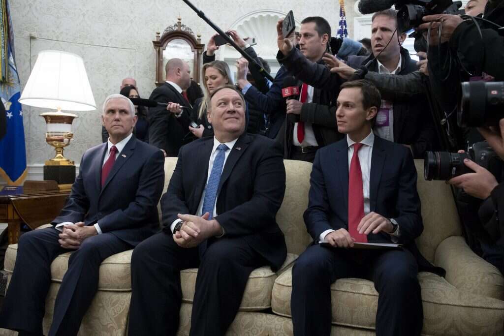 האינטרס של ישראל הוא להסתנכרן עם כל ממשל אמריקני. קושנר, פומפאו ופנס בבית הלבן. | EPA