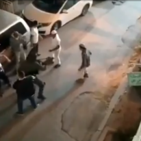 תיעוד הקטטה בחברון. | מסך: אנשי הדממה בפייסבוק