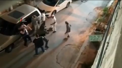 תיעוד הקטטה בחברון. | מסך: אנשי הדממה בפייסבוק