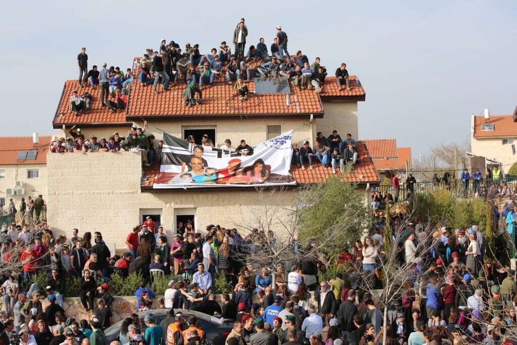 פינוי תשעת הבתים בעפרה, 2017. | לע"מ