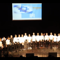 קונצרט סוף שנה הישיבה לאומניות ומדעים בר אילן. | מסך