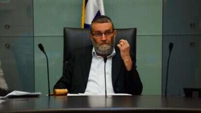 יו"ר ועדת כספים ח"כ משה גפני. | דוברות הכנסת, עדינה ולמן