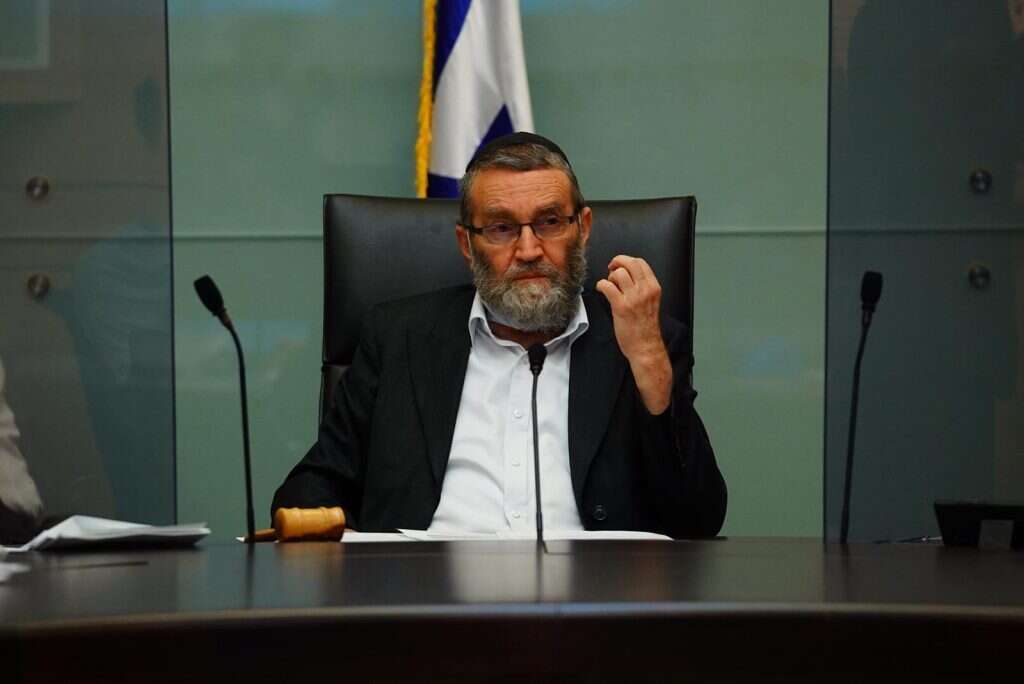 יו"ר ועדת כספים ח"כ משה גפני. | דוברות הכנסת, עדינה ולמן