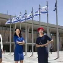 חברות הכנסת החדשות ביום ההשבעה בכנסת, השבוע. מימין לשמאל: קאבלה, פרידמן, שי־וזאן. קוטלר־וונש, | אוליבייה פיטוסי, פלאש 90