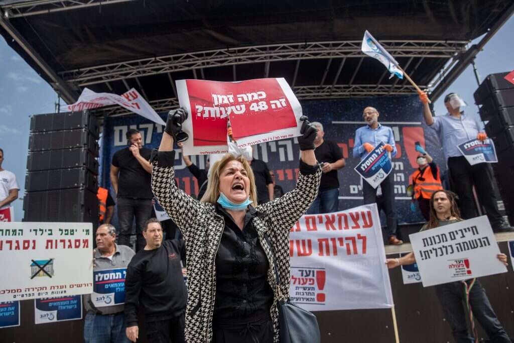 "מחאת העצמאים" מול הכנסת, לפני שלושה חודשים. | יונתן זינדל, פלאש 90