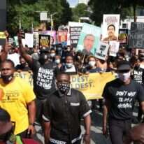 הפגנות בארה"ב נגד גזענות. | AFP
