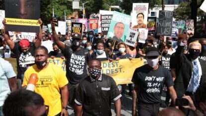 הפגנות בארה"ב נגד גזענות. | AFP