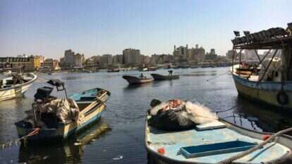 מטרה טורקית סמויה. נמל בעזה. | שאטרסטוק