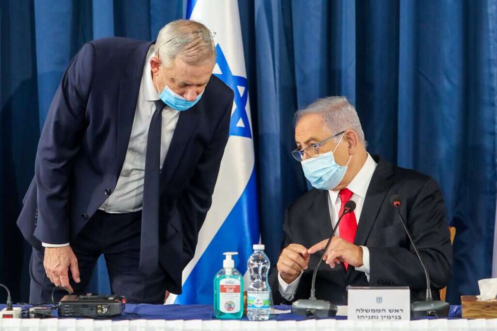 נתניהו וגנץ. | מארק ישראל סלם