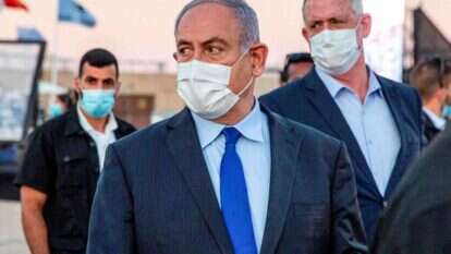 נתניהו וגנץ. | AFP