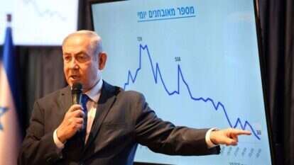 נתניהו במסיבת עיתונאים על אסטרטגיית היציאה, מאי 2020. | חיים צח, לע"מ