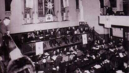 בארבע השנים האחרונות אנחנו רלוונטיים מתמיד. ועידת ההקמה של קרן היסוד, לונדון 1920. | באדיבות קרן היסוד