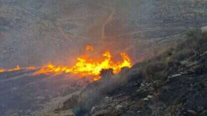 שריפה בבנימין. | דוברות תחנת כיבוי אזורית בנימין