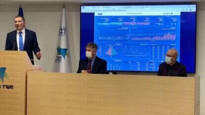 הצהרת שר הבריאות אדלשטיין, השבוע. | אייל בסון, דובר משרד הבריאות