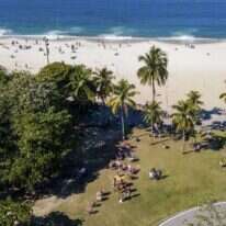 מבט מהאוויר על פארק פלמנגו בריו דה ז'נרו, 5 ביולי 2020. | Getty Images